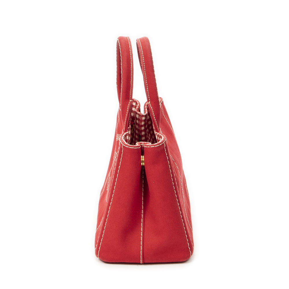 Prada Small Canapa Tote - Picture 3 of 10
